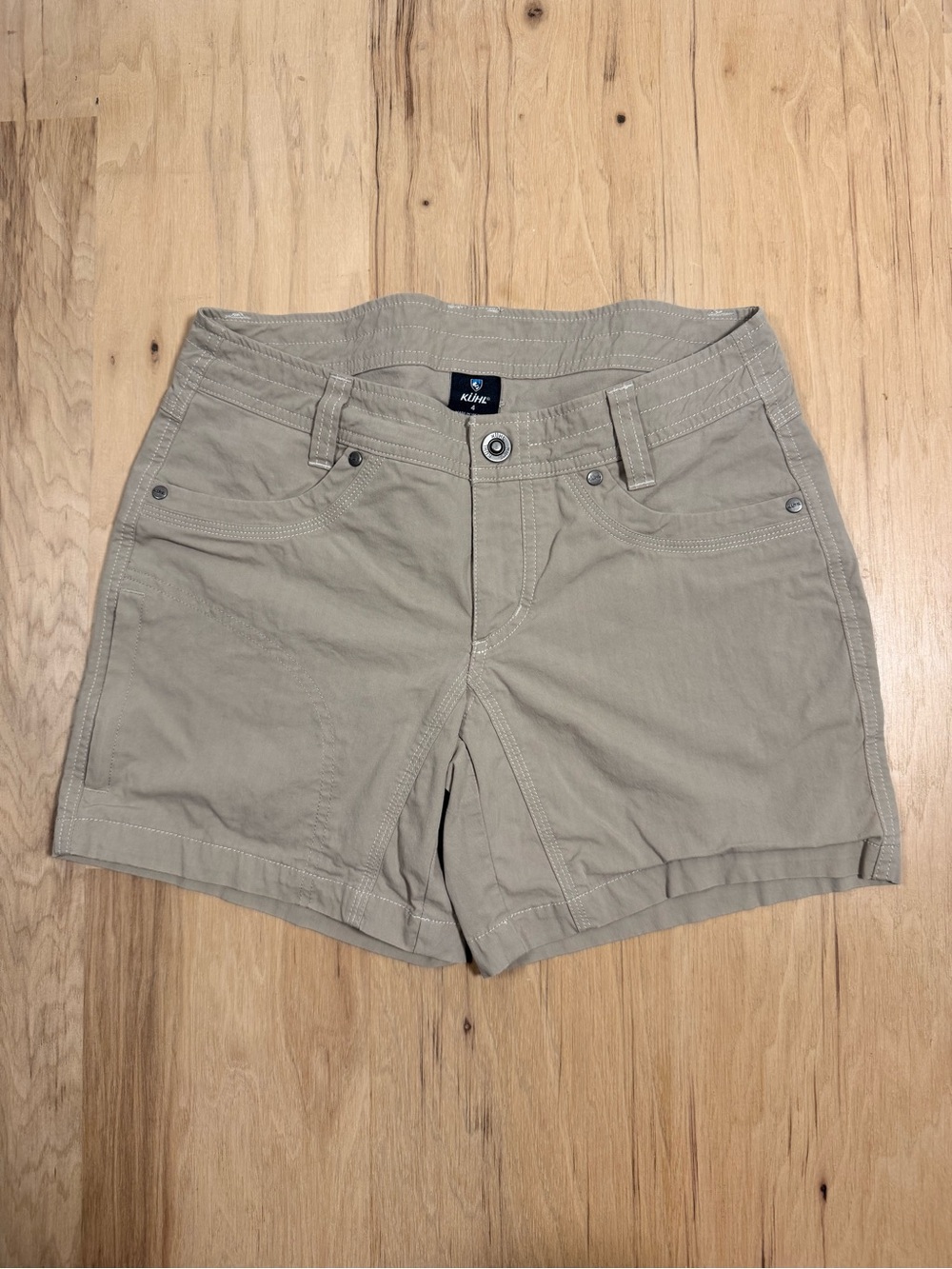 Kuhl Women's Tan Stretch Outdoor Shorts